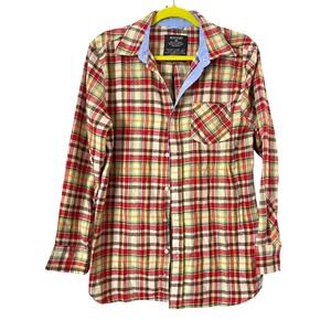 Bogari Plaid Flannel Button‎ Front Shirt Mens M